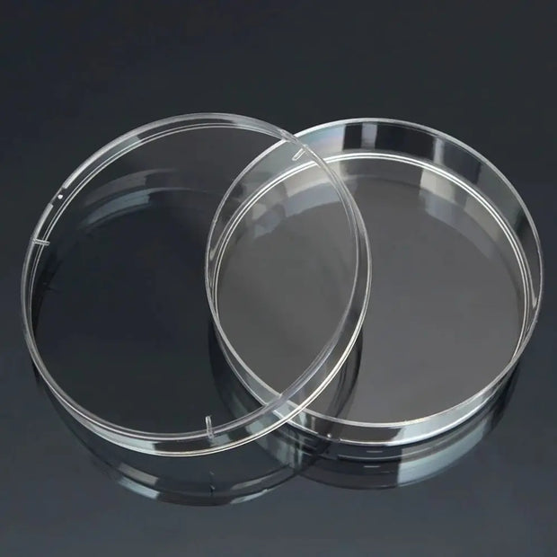 10Pcs Plastic Sterile Petri Dishes Bacteria Culture Dish with Lids 55x15mm for Laboratory Biological Scientific School Supplies