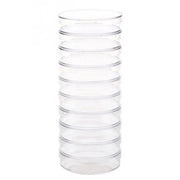 10Pcs Plastic Sterile Petri Dishes Bacteria Culture Dish with Lids 55x15mm for Laboratory Biological Scientific School Supplies