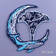 Mountain Waves Patch For Clothing Nature Travel Patches On Clothes DIY Camping Fusible Patch Applqiue Sewing Embroidered Pacthes