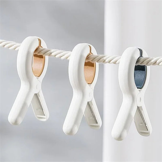 1-10Pcs Towel Clips Clothespins Heavy Duty  Clothespins With Rubber Gasket Windproof clip Beach Towel Curtain Quilt Clips