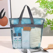 Mesh Makeup Toiletry Storage Bags Handbags Portable Travel Washing Body Shower Tools Organizer Hanging Cosmetic Organizer Pouch