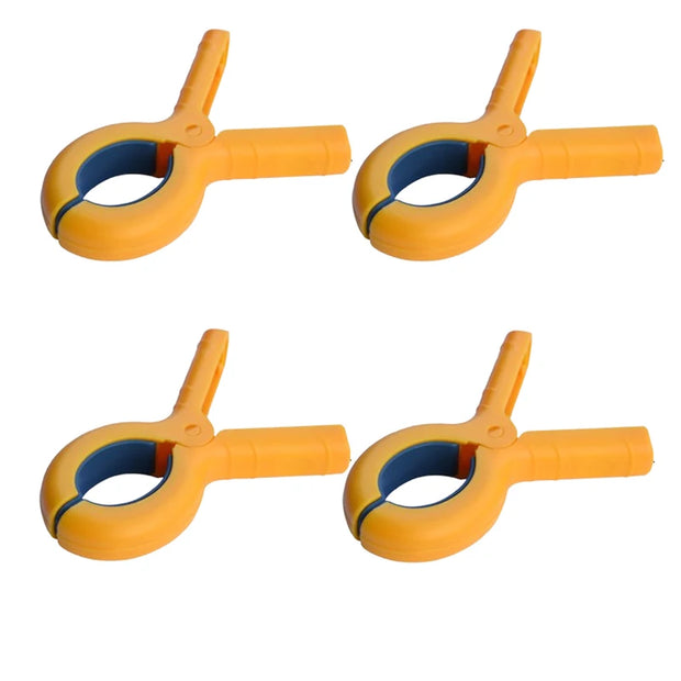 2/4pcs Plastic Clothes Pins with Strong Anti-Rust Springs Heavy Duty Beach Towel Clips Laundry Clothespins to Keep Your Towel