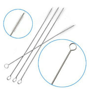 20CM Stainless Soft Hair Suction Glass Tube Cleaner Brushes Straw Bottle Cleaning Brush Cleaning Tools Household Cleaning
