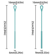 2pcs Durable 6/8mm Silicone Straw Brushes Soft Bendable Pipe Tube Cleaning Brush Reusable Extra Long Pacifier Brush Kitchen