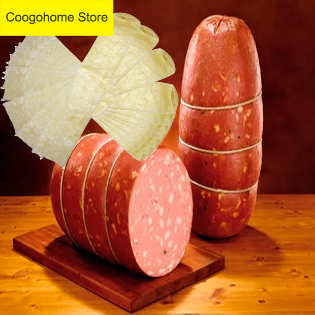10pcs/Lot BBQ Casings for Sausage,Each Length:50cm Wide:10cm,Salami,BBQ Kitchen Tools  Meat Poultry Tools Inedible Casings