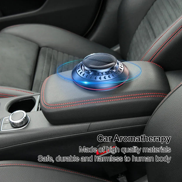 Solar Perfume Diffuser Long Lasting Rotating Car Aromatherapy Car Essential Oils Diffusers Deodorizing Interior Accessories