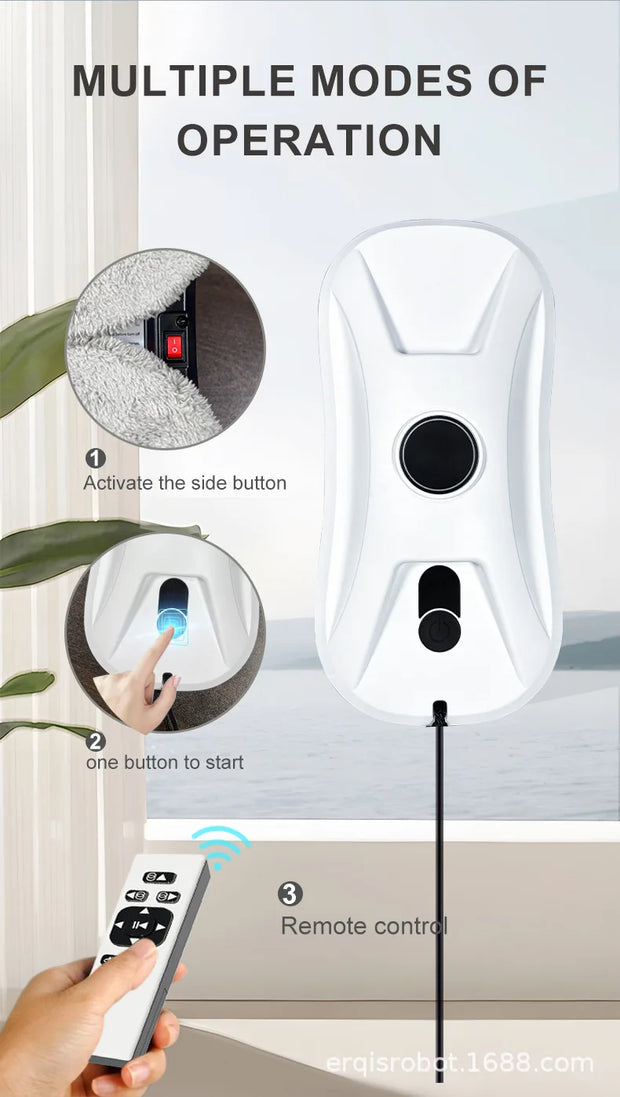 DIVEDEER Intelligent Window Cleaner Bi-directional Triple Spray New Window Cleaner Automatic Dual Spray Mini-Type