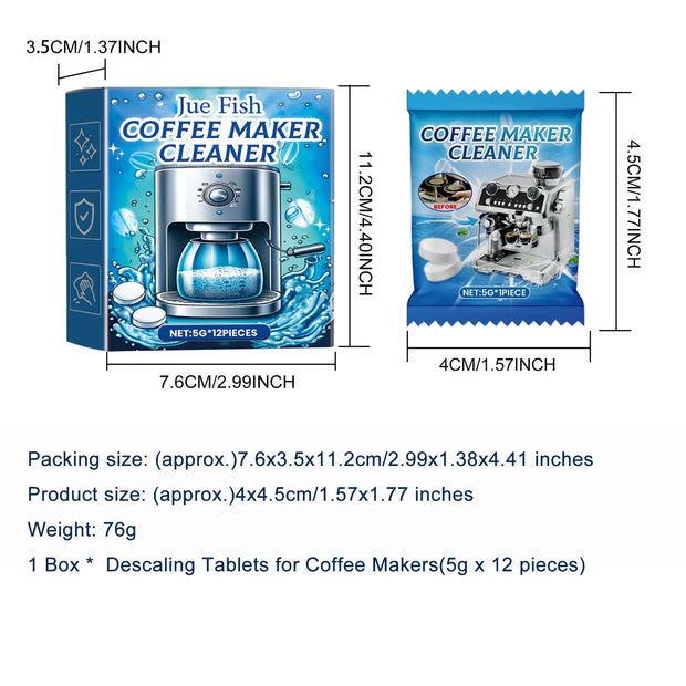 Coffee machine cleaning tablets 8 tablets coffee machine descaling agent for household cleaning coffee machine scale cleaning