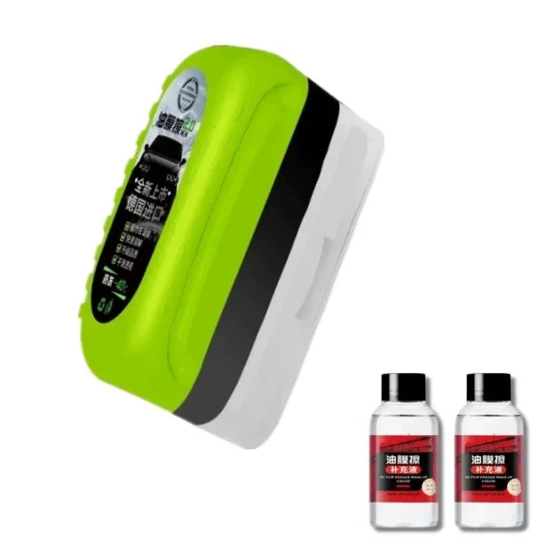 Car Glass Oil Film Cleaning Brush Agent Powerful Windshield Cleaner Rain Fog Proof Glass Sponge Water Spots Auto Removal Oil