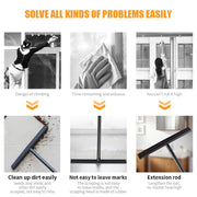 Super Long Shower Squeegee 30cm Widened Silicone Glass Wiper Scraper Window Cleaner Bathroom Floor Mirror Wiper Cleaning Tool