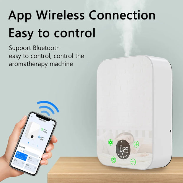 Scent Machine Electric Aroma Nebulizer Scent Diffuser Machine Home Air Fragrance Machine, Wall-Mountable for Home/Hotels/Gyms