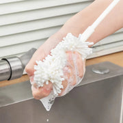 Sponge Brush Cup Scrubber Glass Cleaner Kitchen Cleaning Tool Long Handle Drink Wineglass Bottle Household