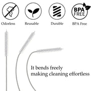 Straw Cleaner Brush Kit for Stanley - (4-Size) Extra Long Pipe Cleaners, Straw Cleaning Brush for Tumbler, Bottle