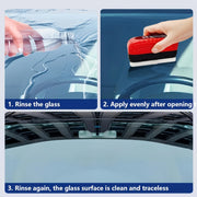 Car Glass Oil Film Cleaning Brush Agent Powerful Windshield Cleaner Rain Fog Proof Glass Sponge Water Spots Auto Removal Oil