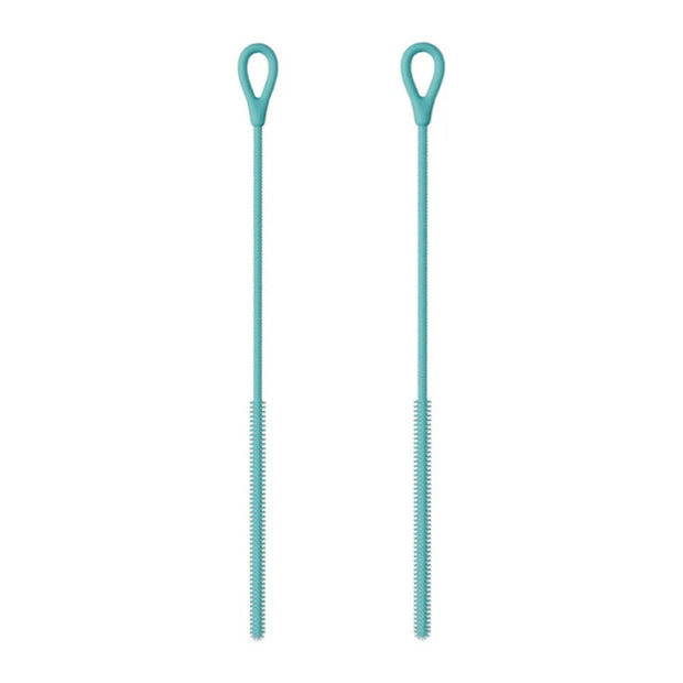 2pcs Durable 6/8mm Silicone Straw Brushes Soft Bendable Pipe Tube Cleaning Brush Reusable Extra Long Pacifier Brush Kitchen