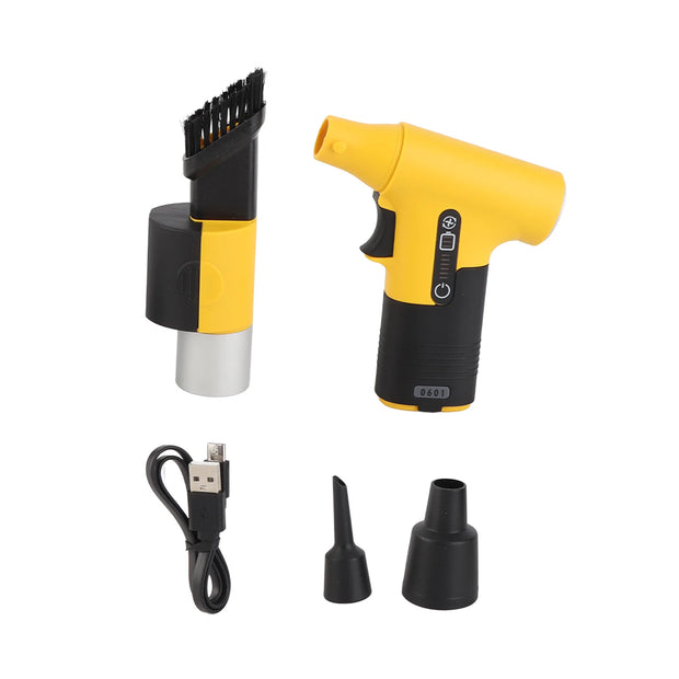 Electric Air Duster 130000RPM Mini Turbo Fan Blowing and Suction Dual-purpose Dust Removal Jet Dry Blower Portable Handheld