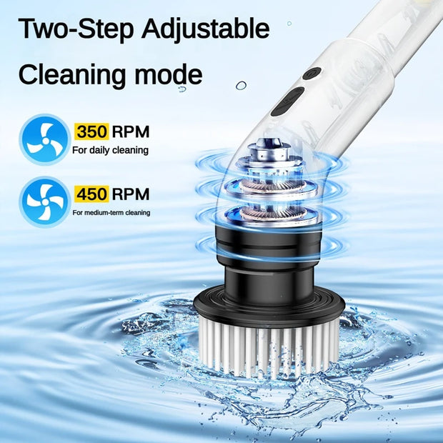 Xiaomi Wireless 9-in-1 Electric Cleaning Brush Kitchen And Bathroom Tile Waterproof Sweeping Brush Extended Telescopic Household