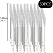 Straw Cleaner Brush Kit for Stanley - (4-Size) Extra Long Pipe Cleaners, Straw Cleaning Brush for Tumbler, Bottle