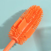 No Dead Corner Silicone Cup Brush Long Handle Portable Cup Scrubber Multipurpose Bottle Cleaning Brush Water Bottle