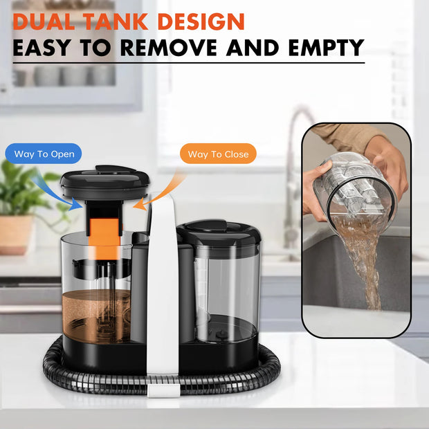 OMESER W07 15kPA Portable Carpet Cleaner Machine 600W Upholstery Cleaner Pet Special Stain Cleaner Powerful for Sofa Car Seat