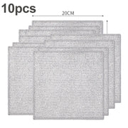 Kitchen Cleaning Cloth Reusable Steel Wire Cleaning Rag Pans Stove Rust Removal Magic Cleaning Cloth Dish Cloth Cleaning Tools