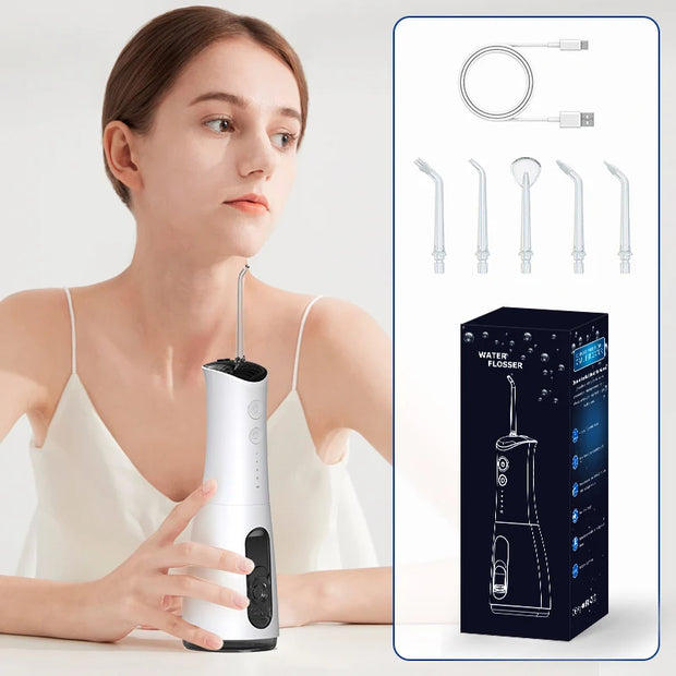 Water Flosser Teeth Cleaning Denta l Device Portable IPX7 Waterproof Jet Oral Irrigator Water Pick