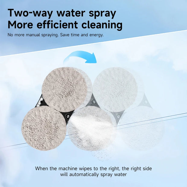 Two-way spray window cleaner machine man automatic electric large suction household high-rise glass window cleaner machine man