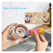 3 in 1 Cup Lid Cleaning Brush,2024 New Crevice Cleaning Brush for Bottle Gap Tight Spaces Coffee Thermos Cup Kitchen Tools