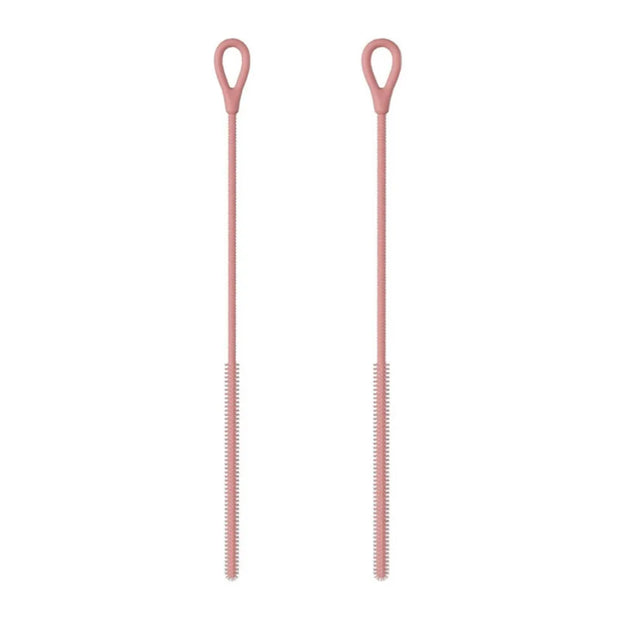 2pcs Durable 6/8mm Silicone Straw Brushes Soft Bendable Pipe Tube Cleaning Brush Reusable Extra Long Pacifier Brush Kitchen
