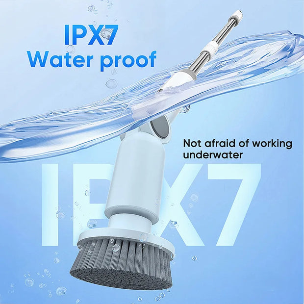 Electric Cleaning Brush 8 in 1 Multifunctional Household Wireless Rotatable Cleaning Brush For Bathroom Kitchen Windows Toilet