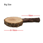 Natural Apple Tree Wood Pet Parrot Raw Wood Fork Tree Branch Stand Rack Squirrel Bird Hamster Branch Perches Chew Bite Toys