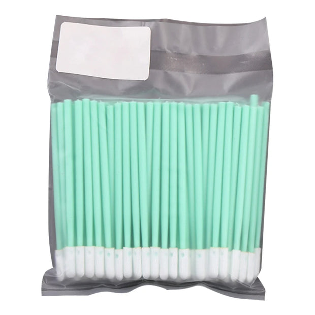 100Pcs/Pack Non Woven Cotton Swabs Dust-free Anti-static Micro Swab Sticks Lint Cleaning Tools For Fiber Laser Machine Focus Len