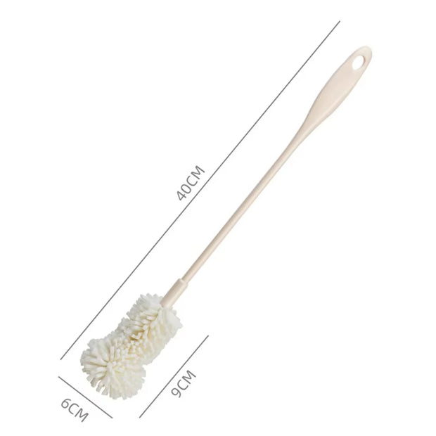Sponge Brush Cup Scrubber Glass Cleaner Kitchen Cleaning Tool Long Handle Drink Wineglass Bottle Household