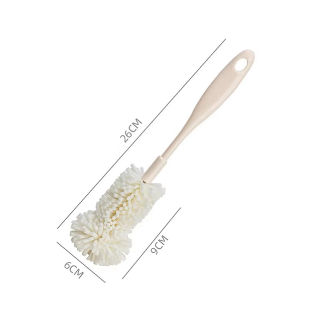 Sponge Brush Cup Scrubber Glass Cleaner Kitchen Cleaning Tool Long Handle Drink Wineglass Bottle Household