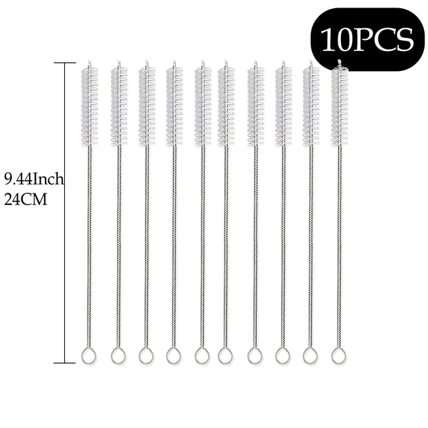 Straw Cleaner Brush Kit for Stanley - (4-Size) Extra Long Pipe Cleaners, Straw Cleaning Brush for Tumbler, Bottle