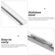 2pcs Restaurant Crumb Cleaner Stainless Steel Restaurant Crumb Scraper Tabletop Crumb Scraper Crumb Sweeper For Waiters Servers
