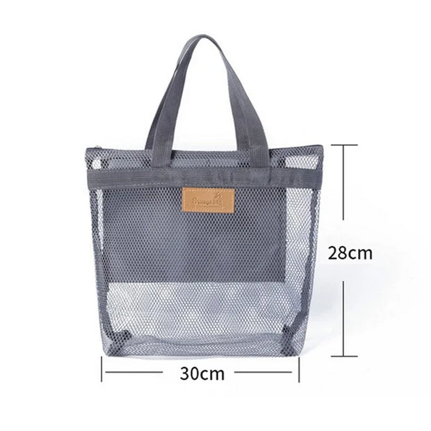 Mesh Makeup Toiletry Storage Bags Handbags Portable Travel Washing Body Shower Tools Organizer Hanging Cosmetic Organizer Pouch