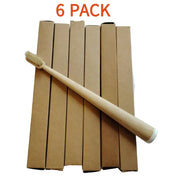6 Pack Boar Bristle & Bamboo Toothbrush 100% Fully Biodegradable Plastic & Nylon Free Natural Tooth Brushes Oral Care Tool