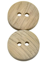 30PCs Natural Color Chestnut Wood Texture Wooden Buttons 15-20mm Sewing  Scrapbooking For Clothes Handmade 2 Holes Button