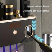 WF OEM Wall Mounted Tooth Brush Sterilizer Cleaner Sterilization Timer Function Rechargeable Cordless Bathroom Toothbrush Holder