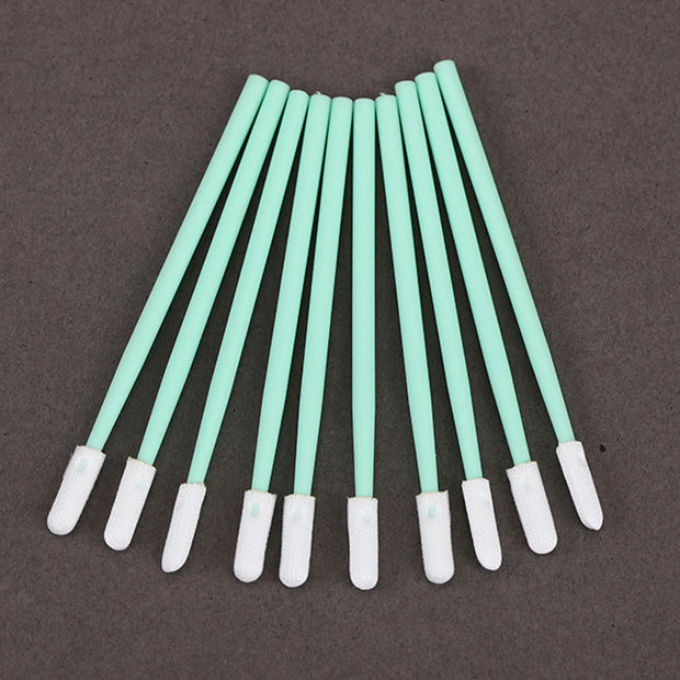 100Pcs/Pack Non Woven Cotton Swabs Dust-free Anti-static Micro Swab Sticks Lint Cleaning Tools For Fiber Laser Machine Focus Len