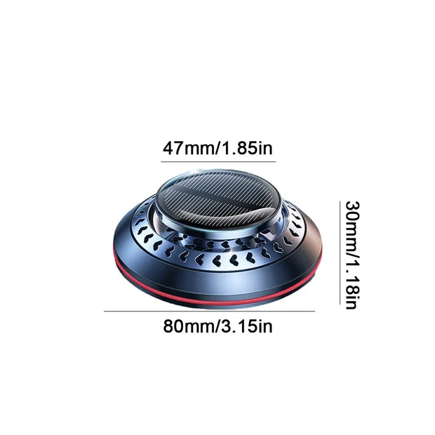Solar Perfume Diffuser Long Lasting Rotating Car Aromatherapy Car Essential Oils Diffusers Deodorizing Interior Accessories