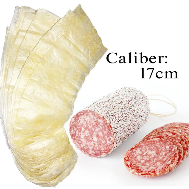 5PCs/lot Large Casings for Sausage,Each Length:50m Wide:17cm,Salami,BBQ Kitchen Tools  Meat Poultry Tools Inedible Casings