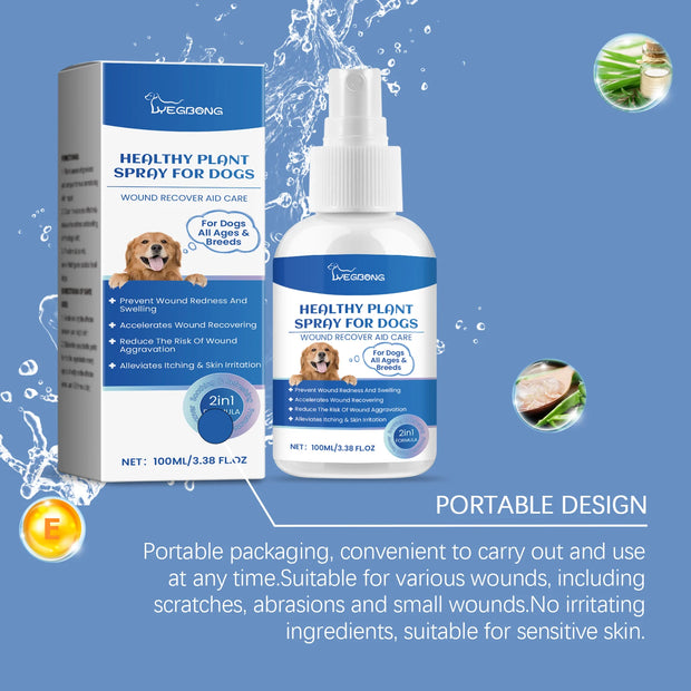 YEGBONG 100ML Dog Care Spray Gentle Cleaning Plant Extracts Skin Nourishing Vet Recommended Multi Purpose for All Breed All Life