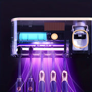 WF OEM Wall Mounted Tooth Brush Sterilizer Cleaner Sterilization Timer Function Rechargeable Cordless Bathroom Toothbrush Holder