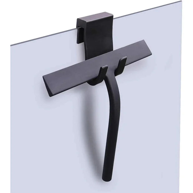 Matte Black Silicone Squeegee Streak Free Cleaning Shower Squeegee for Glass Bathroom Shower Doors Mirrors Tiles Car Windows