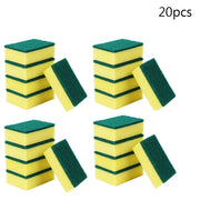 20-200pcs Dishwashing Sponge Kitchen Nano Emery Magic Clean Rub Pot Rust Focal Stains Sponge Removing Kit Cleaning Brush Sponges