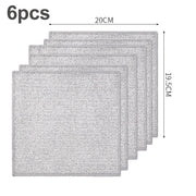 Kitchen Cleaning Cloth Reusable Steel Wire Cleaning Rag Pans Stove Rust Removal Magic Cleaning Cloth Dish Cloth Cleaning Tools