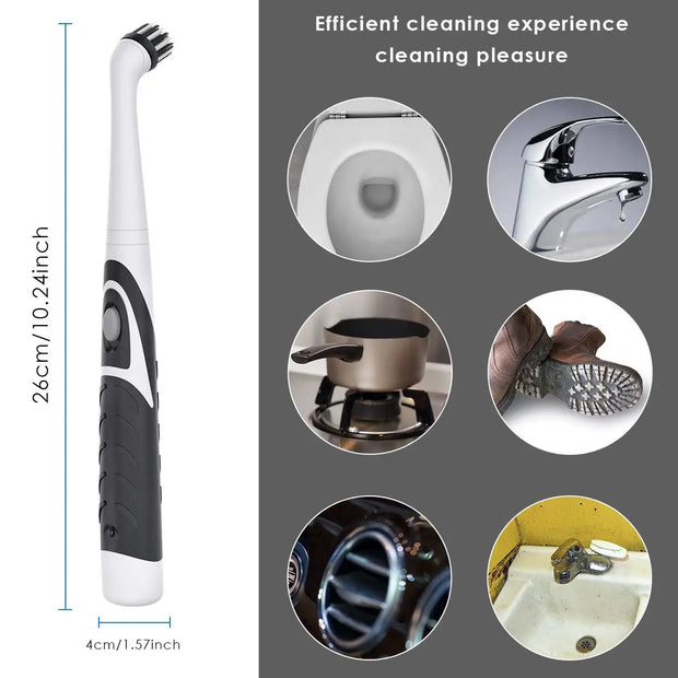 Electric Cleaning Brush Scrubber Crevices Pool Cleaner 4 Replaceable Heads Power Scrubbing Bathroom Accessories for Home Kitchen