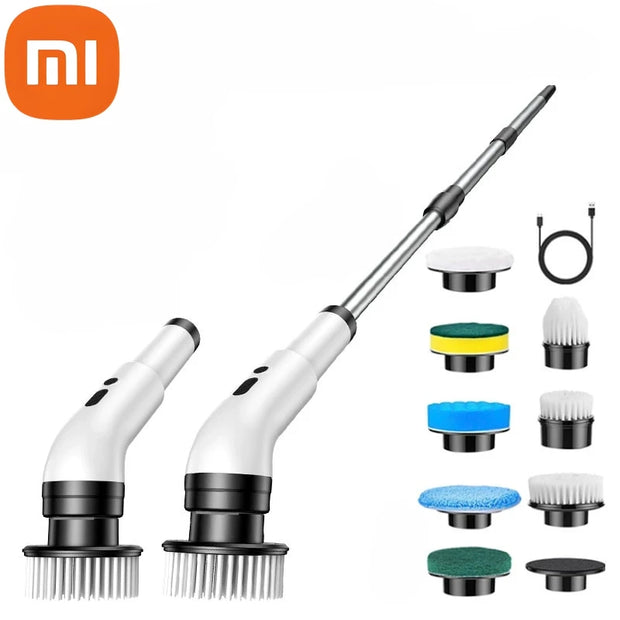 Xiaomi Wireless 9-in-1 Electric Cleaning Brush Kitchen And Bathroom Tile Waterproof Sweeping Brush Extended Telescopic Household